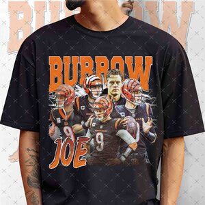 Vintage 90s Burrow Joe Bootleg Rap Tee, Retro Burrow Joe Football Shirt